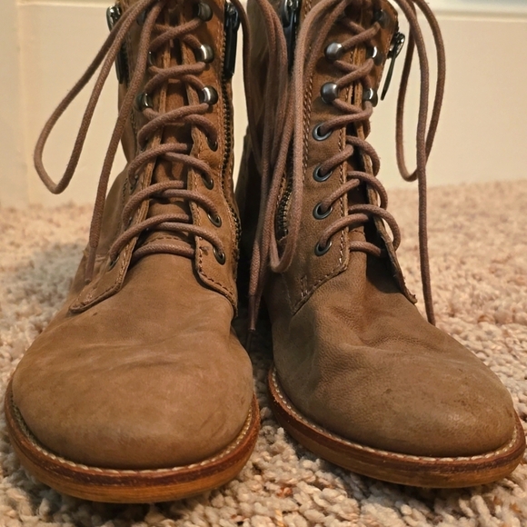 Womens Sam Edelman Tan Lace-Up Boots Size 8.5**see Description** (0718) - Picture 6 of 14